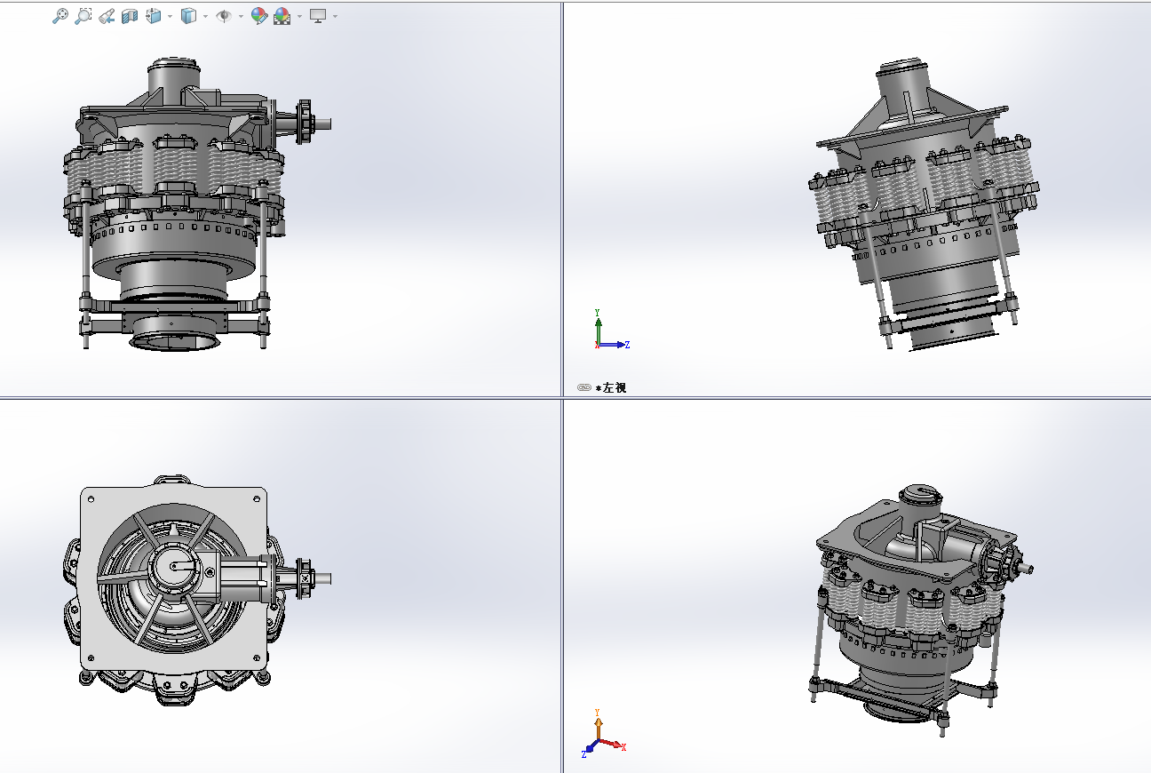 矿山用圆锥式破碎机设计【三维SW模型+CAD图纸+说明书】